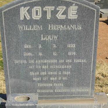 KOTZÉ Willem Hermanus Louw 1932-1974