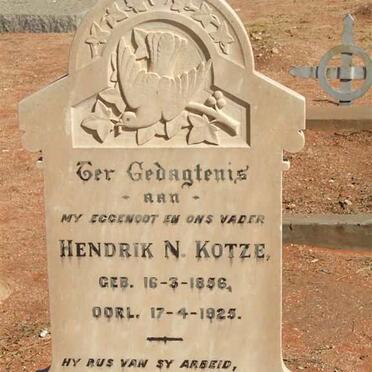 KOTZE Hendrik N. 1856-1925