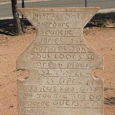 LOOTS Adries Johannes Jakobus 1952-1953