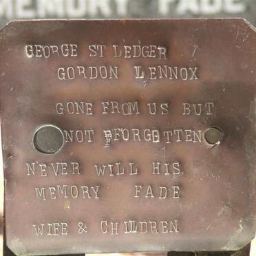 LENNOX George St. Ledger Gordon 1846-1918