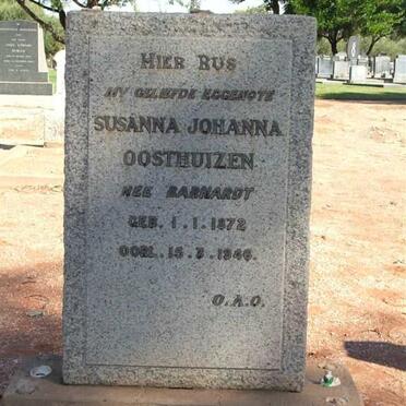 OOSTHUIZEN Susanna Johanna nee BARNARDT 1872-1946