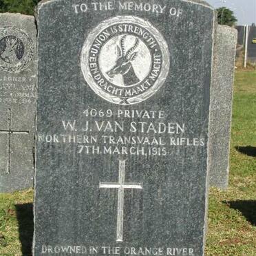 STADEN W.J.,van -1915