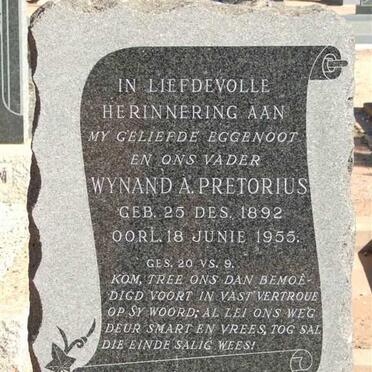 PRETORIUS Wynand A. 1892-1955