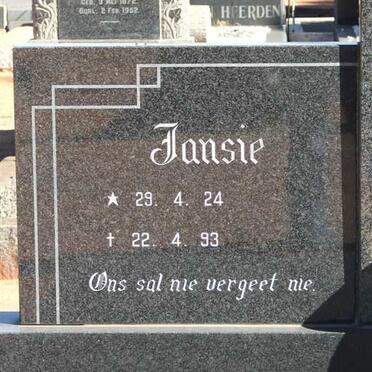 PEPLER Jansie 1924-1993