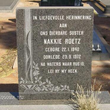 ROETZ Nakkie 1940-1972