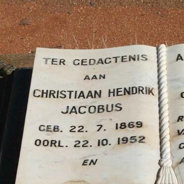 SWANEPOEL Christiaan Hendrik Jacobus 1869-1952