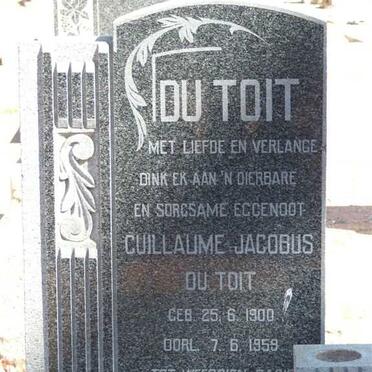 TOIT Guillaume Jacobus, du 1900-1959
