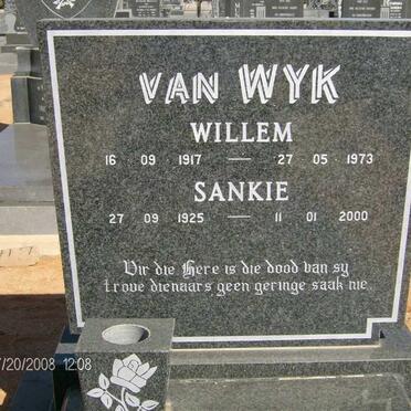 WYK Willem, van 1917-1973 &amp; Sankie 1925-2000
