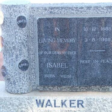 WALKER Isabel nee WEISS 1888-1966 :: WALKER Sonny :: WALKER Christiaan George 1918-1988