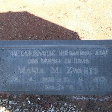 ZWARTS Maria M. 1886-1973