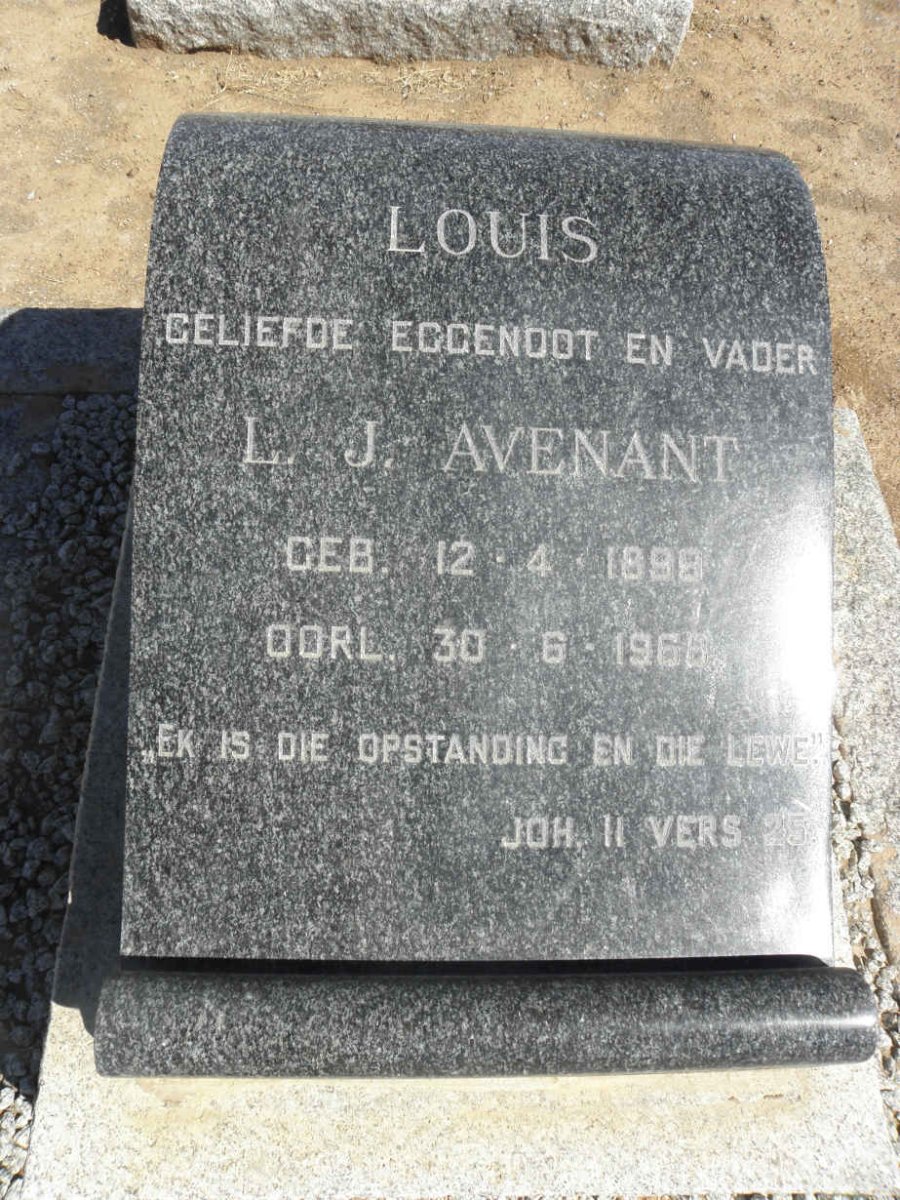 AVENANT L.J. 1898-1966