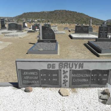 BRUYN Johannes Abraham Gerhardus, de 1920-1983 &amp; Magdalena Catharina 1919-1984