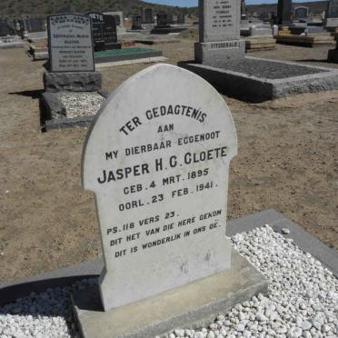 CLOETE Jasper H.C. 1895-1941