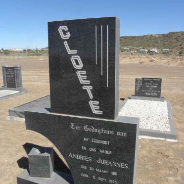 CLOETE Andries Johannes 1910-1975