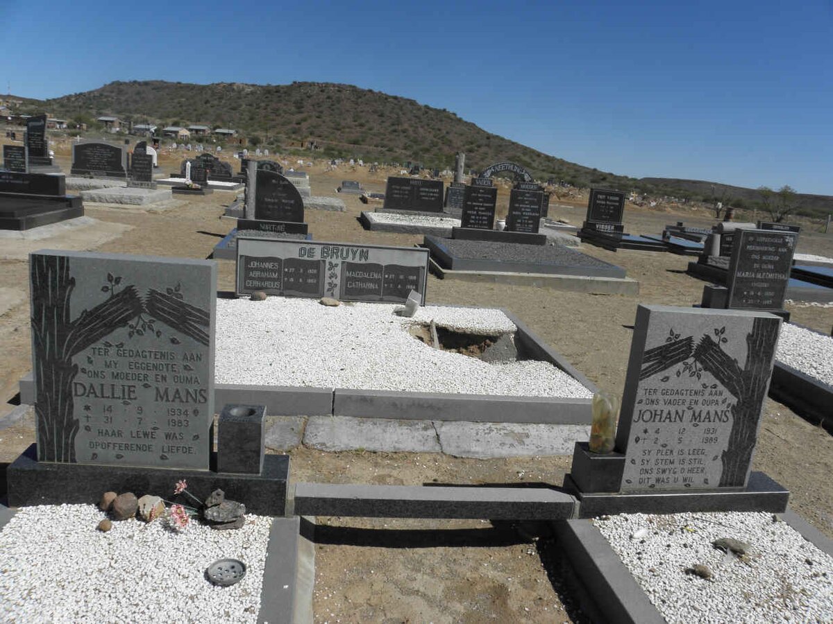 MANS Johan 1931-1989 &amp; Dallie 1934-1983