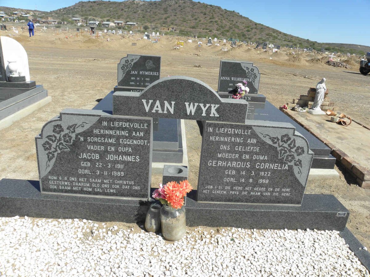 WYK Jacob Johannes, van 1911-1989 &amp; Gerhardus Cornelia 1922-1998
