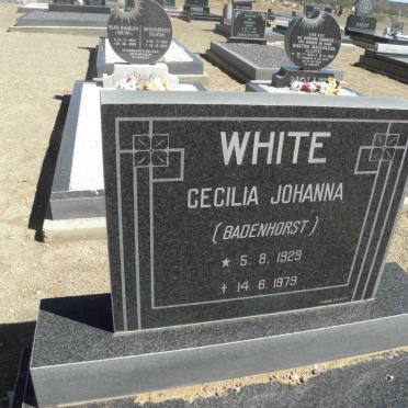 WHITE Cecilia Johanna nee BADENHORST 1929-1979
