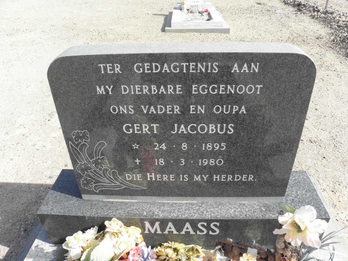MAASS Gert Jacobus 1895-1980