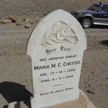 COETZEE Maria M.C. 1938-1940