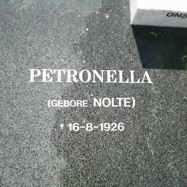 RENSBURG Petronella, Jansen van nee NOLTE 1926-