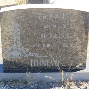 HUMAN Aletta J.S. 1881-1961