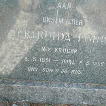 LOUW Gertruida nee KRUGER 1891-1965