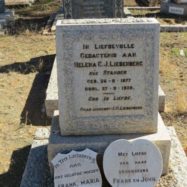 LIEBENBERG Helena C.J. nee STANDER 1877-1939