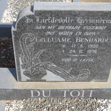 TOIT Gilluame Benhardus, du 1900-1976