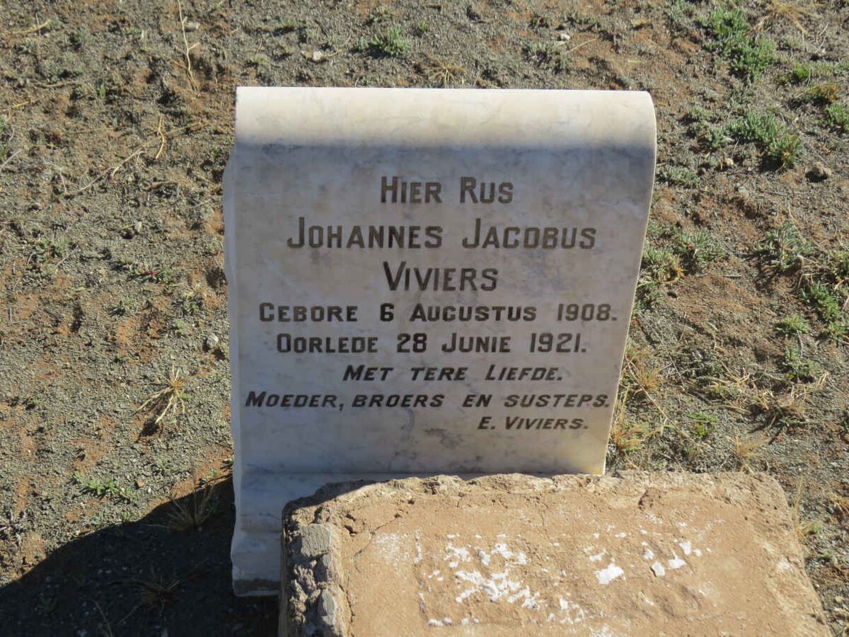 VIVIERS Johannes Jacobus 1908-1921