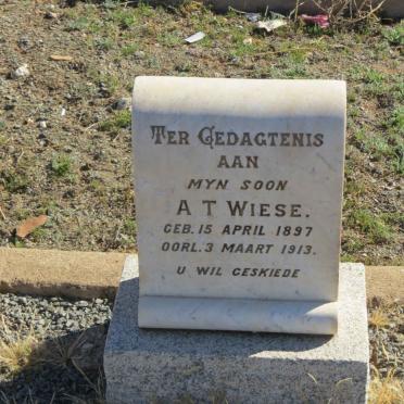 WIESE A.T. 1897-1913