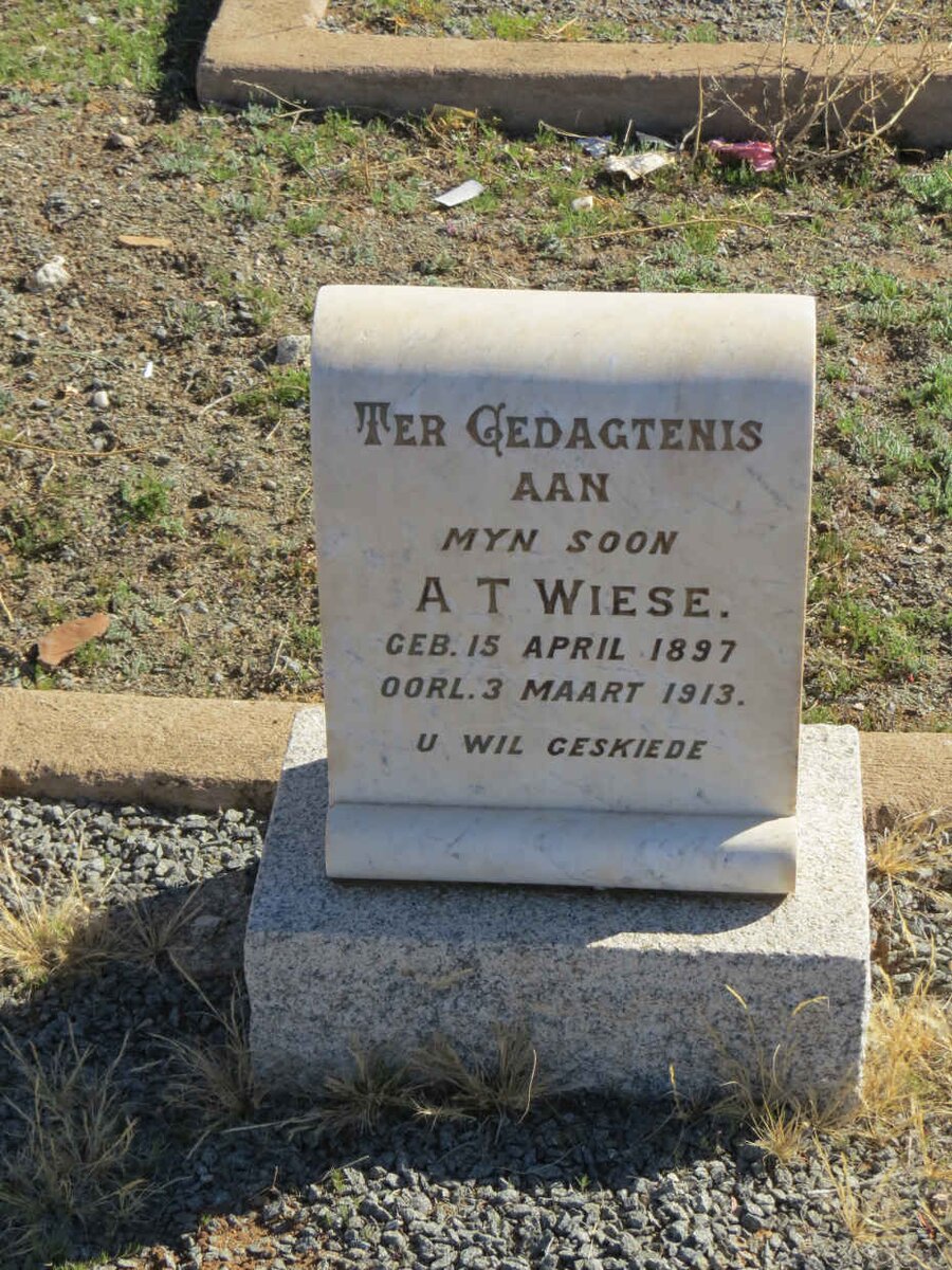 WIESE A.T. 1897-1913