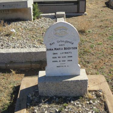 BOOYSEN Anna Maria nee LOTRIET 1886-1912