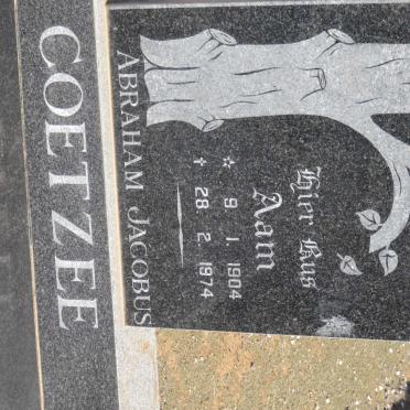 COETZEE Aam 1904-1974