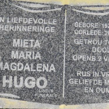 HUGO Mieta Maria Magdalena 1921-2002