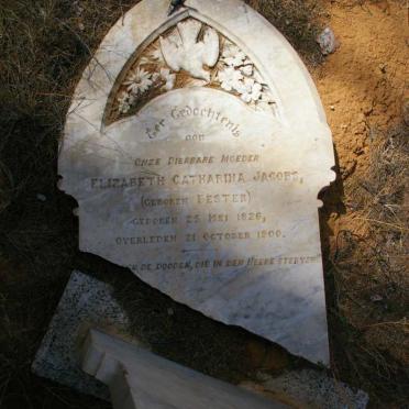 JACOBS Elizabeth Catharina nee BESTER 1826-1900