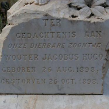 HUGO Wouter Jacobus 1898-1898