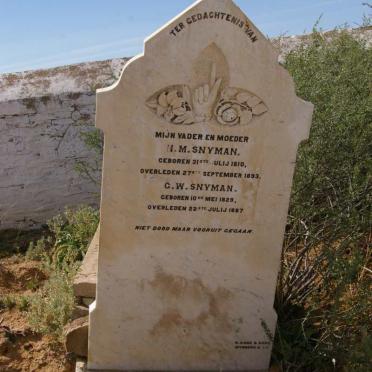 Northern Cape, VICTORIA WEST district, Riet Poort 103, farm cemetery