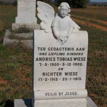 WIESE Andries Tobias 1900-1902 :: WIESE Richter 1912-1913