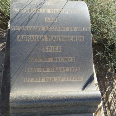 SPIES Abraham Marthienus 1873-1939
