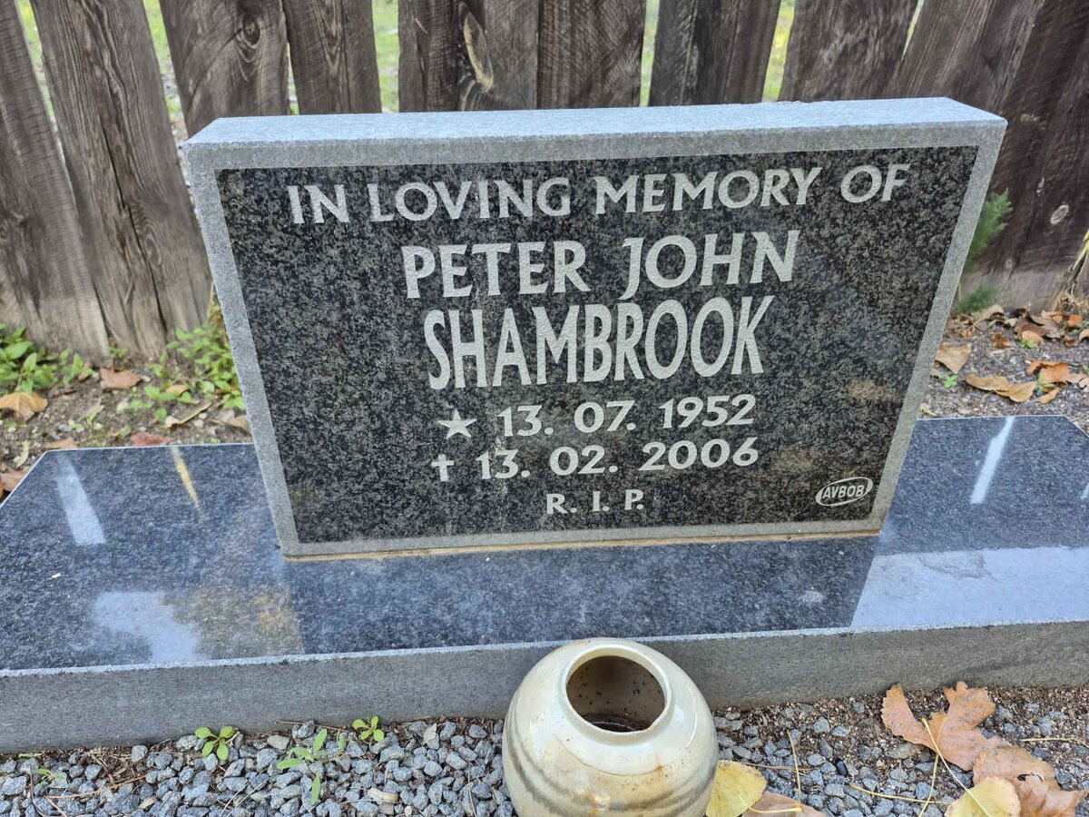SHAMBROOK Peter John 1952-2006