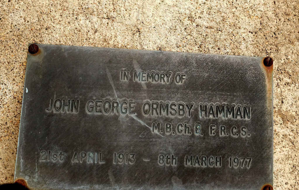 HAMMAN John George Ormsby 1913-1977