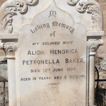 BAKER Alida Hendrica Petronella -1909
