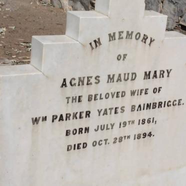 BAINBRIGGE Agnes Maud Mary 1861-1894
