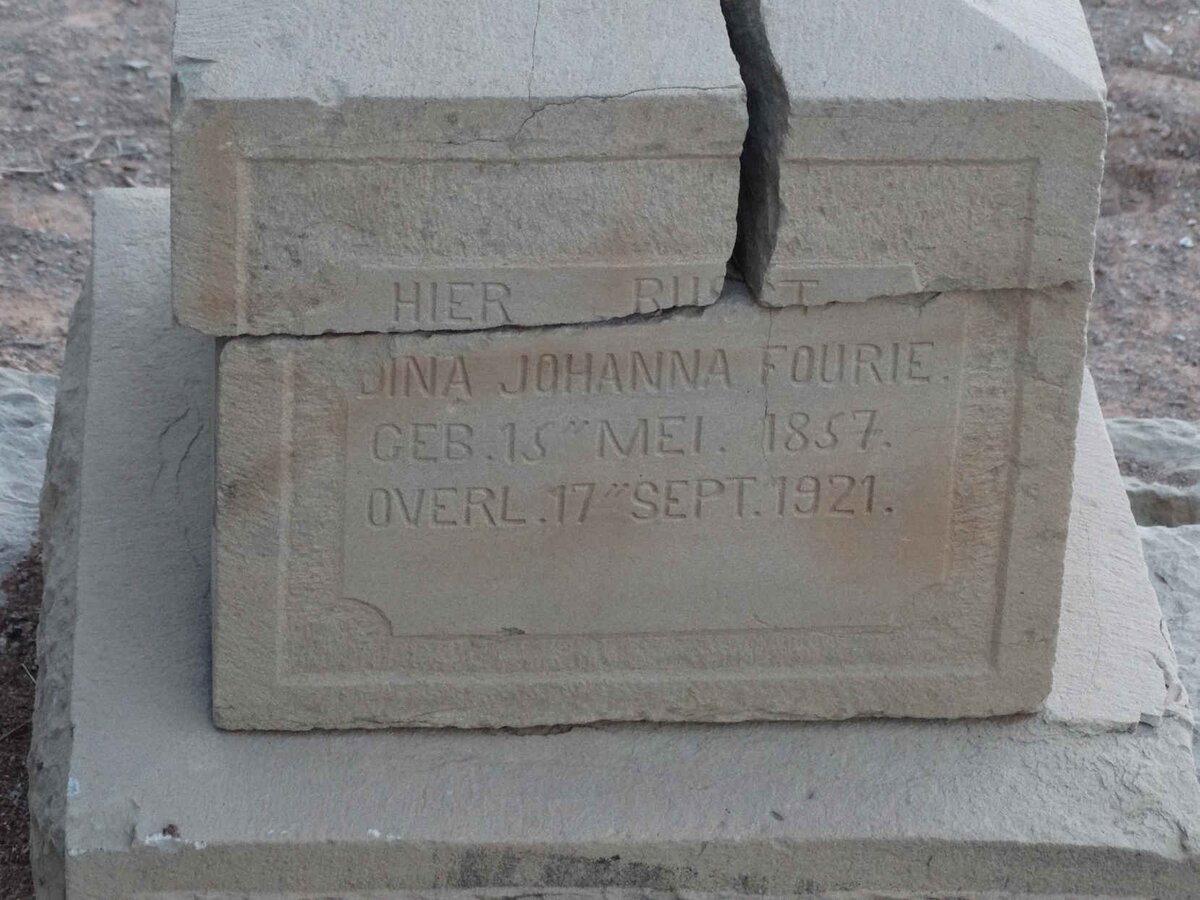 FOURIE Dina Johanna 1857-1921