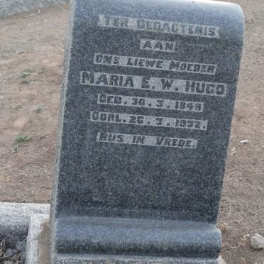 HUGO Maria E.W. 1848-1932