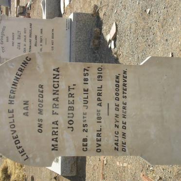 JOUBERT Maria Francina 1857-1910