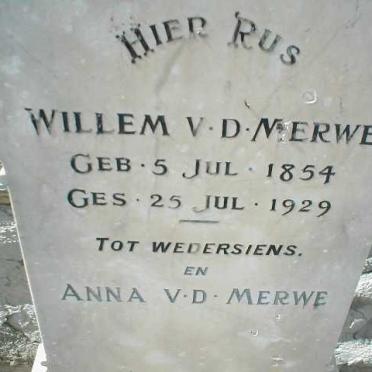 MERWE Willem, v.d. 1854-1929 &amp; Anna