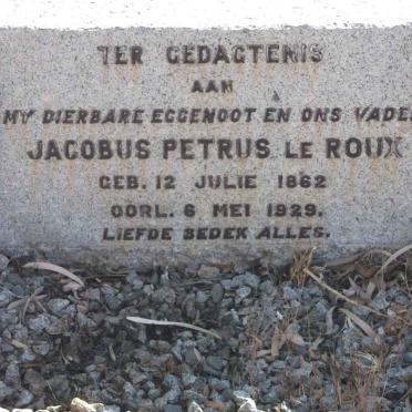 ROUX Jacobus Petrus, le 1862-1929