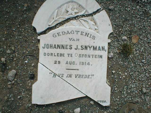 SNYMAN Johannes J. -1914