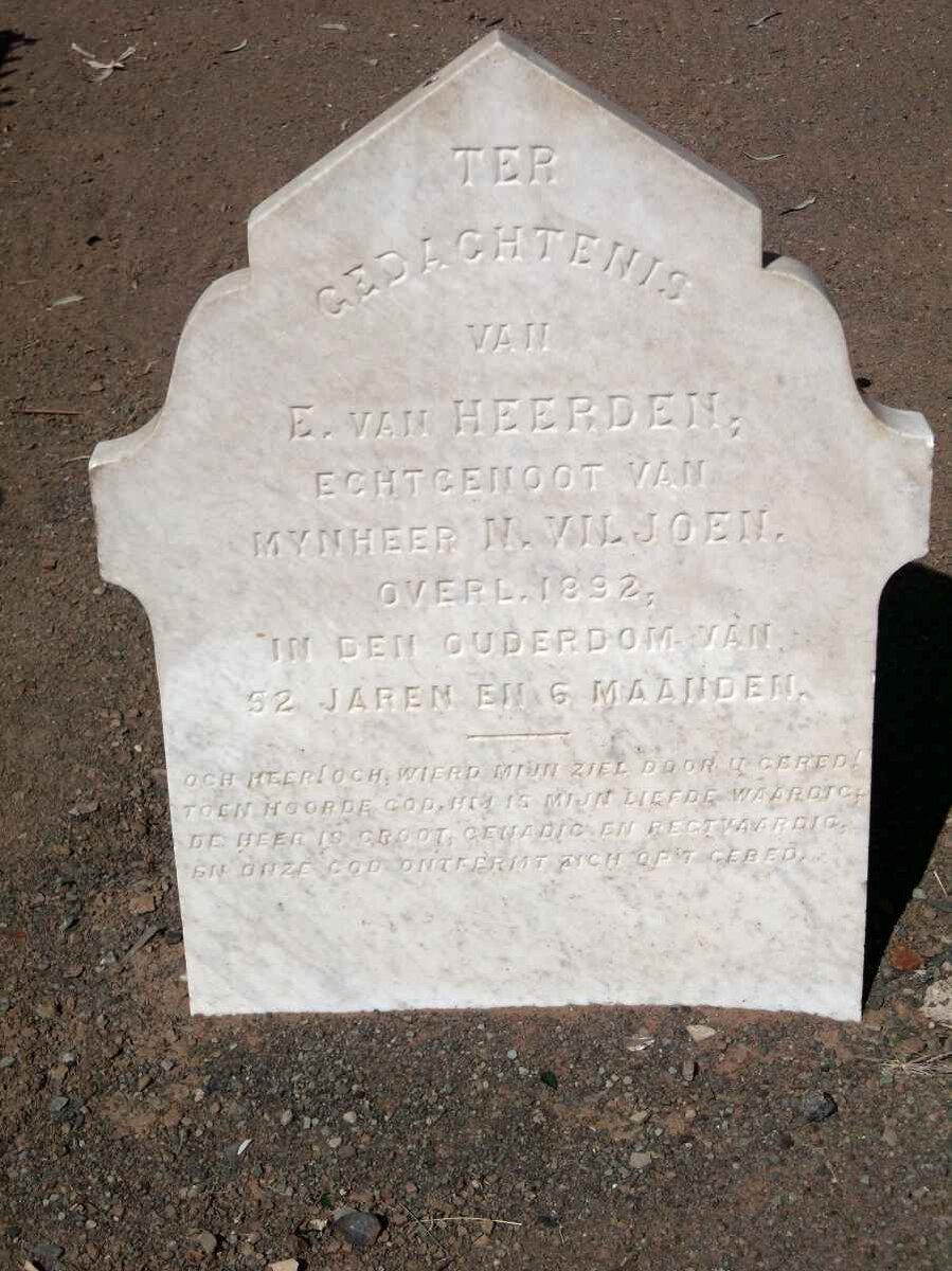 VILJOEN E. nee VAN HEERDEEN -1892